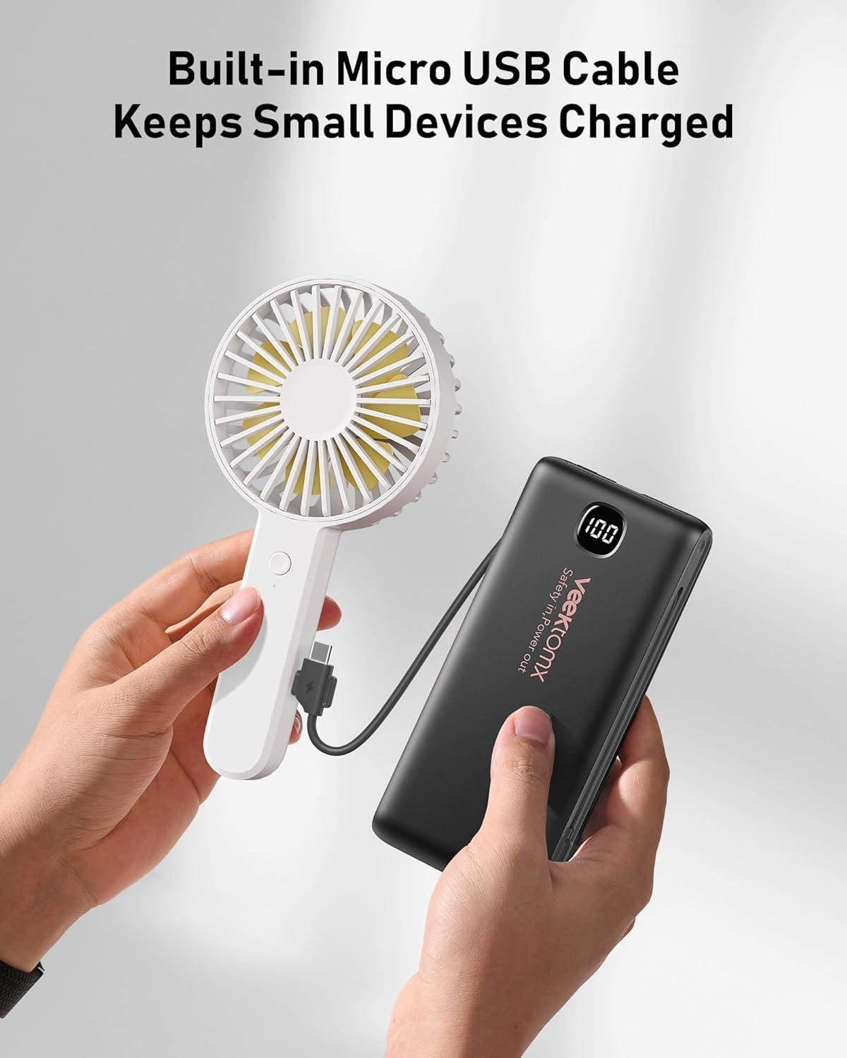 imagePortable Charger Power Bank Built in Cables and Wall Plug 10000mAh iPhone Battery Pack Fast Charging USB C External Slim Power Bank Travel Essentials Compatible with iPhone 17 16 15 14 iPad BlackSpace Black