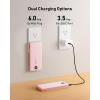 imagePortable Charger Power Bank Built in Cables and Wall Plug 10000mAh iPhone Battery Pack Fast Charging USB C External Slim Power Bank Travel Essentials Compatible with iPhone 17 16 15 14 iPad BlackPink