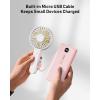 imagePortable Charger Power Bank Built in Cables and Wall Plug 10000mAh iPhone Battery Pack Fast Charging USB C External Slim Power Bank Travel Essentials Compatible with iPhone 17 16 15 14 iPad BlackPink