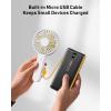 imagePortable Charger Power Bank Built in Cables and Wall Plug 10000mAh iPhone Battery Pack Fast Charging USB C External Slim Power Bank Travel Essentials Compatible with iPhone 17 16 15 14 iPad BlackBlackYellow