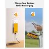 imagePortable Charger Power Bank Built in Cables and Wall Plug 10000mAh iPhone Battery Pack Fast Charging USB C External Slim Power Bank Travel Essentials Compatible with iPhone 17 16 15 14 iPad BlackYellow