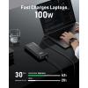 imageVEEKTOMX 100W Laptop Power Bank 20000mAh Fast Charging Portable Laptop Charger USB C PD 30 Battery Pack Compatible with iPhone 161514 Pro Samsung MacBook ProAir iPad Steam Deck Camera etcBlack
