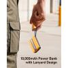 imageVEEKTOMX PD 30W Power Bank Fast Charging with Builtin USB C Cable for iPhone Small Portable Charger 10000mAh Portable Apple Watch Charger Compact Battery Pack for iPhone 161515 Plus YellowLightning Yellow
