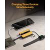 imageVEEKTOMX PD 30W Power Bank Fast Charging with Builtin USB C Cable for iPhone Small Portable Charger 10000mAh Portable Apple Watch Charger Compact Battery Pack for iPhone 161515 Plus YellowUSBC Yellow