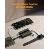 imageVEEKTOMX PD 30W Power Bank Fast Charging with Builtin USB C Cable for iPhone Small Portable Charger 10000mAh Portable Apple Watch Charger Compact Battery Pack for iPhone 161515 Plus YellowUSBC Green