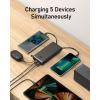 imageVEEKTOMX Portable Charger Builtin Cables 10000mAh Power Bank for iPhone Fast Charge USB C Battery Pack Travel Essentials Powerbank Compatible with iPhone 17161514 Samsung S2524 Android etc20000mAh Black