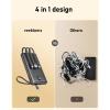 imageVEEKTOMX Portable Charger Builtin Cables 10000mAh Power Bank for iPhone Fast Charge USB C Battery Pack Travel Essentials Powerbank Compatible with iPhone 17161514 Samsung S2524 Android etc10000mAh Black