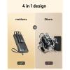 imageVEEKTOMX Portable Charger Builtin Cables 10000mAh Power Bank for iPhone Fast Charge USB C Battery Pack Travel Essentials Powerbank Compatible with iPhone 17161514 Samsung S2524 Android etc20000mAh Black