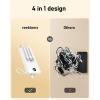 imageVEEKTOMX Portable Charger Builtin Cables 10000mAh Power Bank for iPhone Fast Charge USB C Battery Pack Travel Essentials Powerbank Compatible with iPhone 17161514 Samsung S2524 Android etc20000mAh White