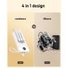 imageVEEKTOMX Portable Charger Builtin Cables 10000mAh Power Bank for iPhone Fast Charge USB C Battery Pack Travel Essentials Powerbank Compatible with iPhone 17161514 Samsung S2524 Android etc10000mAh White