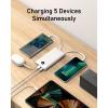 imageVEEKTOMX Portable Charger Builtin Cables 10000mAh Power Bank for iPhone Fast Charge USB C Battery Pack Travel Essentials Powerbank Compatible with iPhone 17161514 Samsung S2524 Android etc10000mAh White