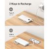 imageVEEKTOMX Portable Charger Builtin Cables 10000mAh Power Bank for iPhone Fast Charge USB C Battery Pack Travel Essentials Powerbank Compatible with iPhone 17161514 Samsung S2524 Android etc10000mAh White