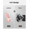 imageVEEKTOMX Portable Charger Builtin Cables Power Bank for iPhone Fast Charge USB C Battery Pack Travel Essentials Powerbank Compatible with iPhone 17161514 Samsung S2524Pink