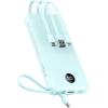 imageVEEKTOMX Portable Charger Builtin Cables Power Bank for iPhone Fast Charge USB C Battery Pack Travel Essentials Powerbank Compatible with iPhone 17161514 Samsung S2524Blue