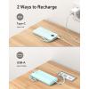 imageVEEKTOMX Portable Charger Builtin Cables Power Bank for iPhone Fast Charge USB C Battery Pack Travel Essentials Powerbank Compatible with iPhone 17161514 Samsung S2524Blue