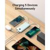imageVEEKTOMX Portable Charger Builtin Cables Power Bank for iPhone Fast Charge USB C Battery Pack Travel Essentials Powerbank Compatible with iPhone 17161514 Samsung S2524Blue
