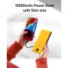 imageVEEKTOMX Portable Charger with Built in Cables 20000mAh Power Bank for iPhone with AC Wall Plug Fast Charging USB C Slim Battery Pack with LED Display Compatible with iPhone151413 SamsungOrange