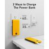 imageVEEKTOMX Portable Charger with Built in Cables 20000mAh Power Bank for iPhone with AC Wall Plug Fast Charging USB C Slim Battery Pack with LED Display Compatible with iPhone151413 SamsungOrange