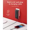 imageVEEKTOMX Portable Charger with Built in Cables 20000mAh Power Bank for iPhone with AC Wall Plug Fast Charging USB C Slim Battery Pack with LED Display Compatible with iPhone151413 Samsung20000mAh BlackRed