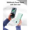 imageVEEKTOMX Portable Charger with Built in Cables 20000mAh Power Bank for iPhone with AC Wall Plug Fast Charging USB C Slim Battery Pack with LED Display Compatible with iPhone151413 SamsungCyan