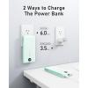 imageVEEKTOMX Portable Charger with Built in Cables 20000mAh Power Bank for iPhone with AC Wall Plug Fast Charging USB C Slim Battery Pack with LED Display Compatible with iPhone151413 SamsungCyan