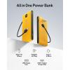 imageVEEKTOMX Portable Charger with Built in Cables 20000mAh Power Bank for iPhone with AC Wall Plug Fast Charging USB C Slim Battery Pack with LED Display Compatible with iPhone151413 SamsungOrange