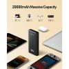 imageVEEKTOMX Power Bank Fast Charging 65W 20000mAh Laptop Portable Charger USB C PDampamp QC 30 Battery Pack Compatible with iPhone 14131211 Pro Mini IPad Samsung Switch MacBook Dell XPS IPad