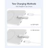 imageVEEKTOMX Slim Portable Charger 5000mAh Lightweight Power Bank with Wired USB C Cable Ultra Thin Battery Pack Compatible with iPhone 15PlusProPro MaxSamsungAndroidNonWireless Charging BlackUSBC White