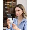 imageVEEKTOMX Slim Portable Charger 5000mAh Lightweight Power Bank with Wired USB C Cable Ultra Thin Battery Pack Compatible with iPhone 15PlusProPro MaxSamsungAndroidNonWireless Charging BlackUSBC White