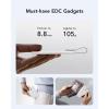 imageVEEKTOMX Slim Portable Charger 5000mAh Lightweight Power Bank with Wired USB C Cable Ultra Thin Battery Pack Compatible with iPhone 15PlusProPro MaxSamsungAndroidNonWireless Charging BlackUSBC White
