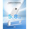 imageVEEKTOMX Small Portable Charger Mini Power Bank 10000mAh PD 225W Fast Charging USBC Battery Bank Travel Essentials Dual Voltage External Portable Powerbank for iPhoneSamsungGoogle Pixel WhiteWhite