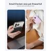 imageVEEKTOMX Small Portable Charger Mini Power Bank 10000mAh PD 225W Fast Charging USBC Battery Bank Travel Essentials Dual Voltage External Portable Powerbank for iPhoneSamsungGoogle Pixel WhitePurple