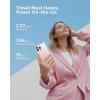 imageVEEKTOMX Small Portable Charger Mini Power Bank 10000mAh PD 225W Fast Charging USBC Battery Bank Travel Essentials Dual Voltage External Portable Powerbank for iPhoneSamsungGoogle Pixel WhitePink