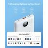 imageVEEKTOMX Small Portable Charger Mini Power Bank 10000mAh PD 225W Fast Charging USBC Battery Bank Travel Essentials Dual Voltage External Portable Powerbank for iPhoneSamsungGoogle Pixel WhiteWhite