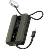 imageVEEKTOMX PD 30W Power Bank Fast Charging with Builtin USB C Cable for iPhone Small Portable Charger 10000mAh Portable Apple Watch Charger Compact Battery Pack for iPhone 161515 Plus YellowLightning Green