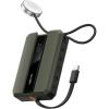 imageVEEKTOMX PD 30W Power Bank Fast Charging with Builtin USB C Cable for iPhone Small Portable Charger 10000mAh Portable Apple Watch Charger Compact Battery Pack for iPhone 161515 Plus YellowUSBC Green