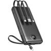 imageVEEKTOMX Portable Charger with Builtin Cables 20000mAh Power Bank for iPhone Fast Charging USB C Battery Pack Travel Essentials Powerbank Compatible with iPhone 151413 Samsung Android etc