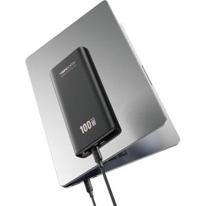 imageVEEKTOMX 100W Laptop Power Bank 20000mAh Fast Charging Portable Laptop Charger USB C PD 30 Battery Pack Compatible with iPhone 161514 Pro Samsung MacBook ProAir iPad Steam Deck Camera etcBlack