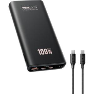 imageVEEKTOMX 100W Laptop Power Bank 20000mAh Fast Charging Portable Laptop Charger USB C PD 30 Battery Pack Compatible with iPhone161514131211 Pro MacBook iPad Samsung Steam Deck Camera etcdark grey