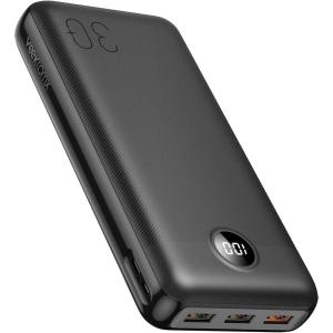 imageVEEKTOMX Portable Charger 30000mAh Power Bank Fast Charging with PDampampQC USB C 4 USB Outputs Battery Bank Backup with LED Display Compatible with iPhone 15141312 iPad Android Samsung etcGray