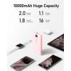 imageVEEKTOMX Portable Charger with Built in Cables 10000mAh Power Bank for iPhone with Wall Plug Travel Essential Fast Charging USB C Slim External Battery Pack for iPhone 17161514 Samsung iPadetc