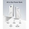 imageVEEKTOMX Portable Charger with Built in Cables 10000mAh Power Bank for iPhone with AC Wall Plug Fast Charging USB C Slim Battery Pack with LED Display Compatible with iPhone 17161514 SamsungMatte White