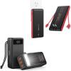 imageVEEKTOMX Portable Charger with Built in Cables 10000mAh  100W Power Bank 56000mah Portable Charger with Emergency LED Flashlight