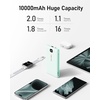 image:imageVEEKTOMX Portable Charger with Built in Cables 10000mAh Power Bank for iPhone with Wall Plug Travel Essential Fast Charging Slim USB C External Battery Pack for iPhone 171615 Samsung iPad etcCyan