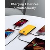 image:imageVEEKTOMX Portable Charger with Built in Cables 10000mAh Power Bank for iPhone with Wall Plug Travel Essential Fast Charging Slim USB C External Battery Pack for iPhone 171615 Samsung iPad etcSaffron