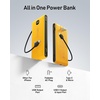 image:imageVEEKTOMX Portable Charger with Built in Cables 10000mAh Power Bank for iPhone with Wall Plug Travel Essential Fast Charging Slim USB C External Battery Pack for iPhone 171615 Samsung iPad etcSaffron