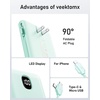 image:imageVEEKTOMX Portable Charger with Built in Cables 10000mAh Power Bank for iPhone with Wall Plug Travel Essential Fast Charging Slim USB C External Battery Pack for iPhone 171615 Samsung iPad etcCyan