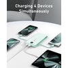 image:imageVEEKTOMX Portable Charger with Built in Cables 10000mAh Power Bank for iPhone with Wall Plug Travel Essential Fast Charging Slim USB C External Battery Pack for iPhone 171615 Samsung iPad etcCyan