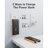 image:imageVEEKTOMX Portable Charger with Built in Cables 10000mAh Power Bank for iPhone with Wall Plug Travel Essential Fast Charging Slim USB C External Battery Pack for iPhone 171615 Samsung iPad etcDark GrayYellow