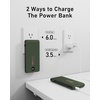 image:imageVEEKTOMX Portable Charger with Built in Cables 10000mAh Power Bank for iPhone with Wall Plug Travel Essential Fast Charging Slim USB C External Battery Pack for iPhone 171615 Samsung iPad etcDark Green